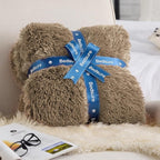 Bedsure GentleSoft Fuzzy Sherpa Faux Fur Twin Blanket, Brown Cozy Gifts for Women Men, Soft Fleece Plush Warm Minky Thick Blanket Twin Size for Bed, Couch, Brown Room Decor Dorm Essentials, 60x80