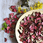 Qingbei Rina Valentine Potpourri Bags,Rose Scented Potpourri Dried Flowers, Pink Decorative Bowl Vase Fillers,Home Fragrance Sachet,2 Bags-8.4oz