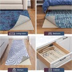 Non-Slip Rug Pad Gripper 5x7 Feet, Anti Skid Mat for Under Area Rugs, Keeps Rugs in Position and Safe, Thick Cushioned Carpet Pad for Hardwood Floors Protection