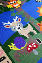 KIDCARPET.COM Forest Alphabet Learning Rug 7'6"x 12' Rectangle, Educational Classroom Rug, Kids Learning Play Mat | Area Rug for Bedroom or Playroom