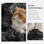 Bedsure GentleSoft Fluffy Black Blanket Cozy Gifts for Men, Black Home Decor Soft Fuzzy Plush Thick Warm Sherpa Fleece Faux Fur Throw Blanket for Couch Bed, Living Room College Dorm Decor, 50x60
