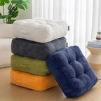 8" Washable Floor Pillow Cushion for Adults, Meditation Cushion Pillow, Large Square Floor Sitting, Removable Tufted Corduroy Cover, for Tatami Living Room or Yoga, 22x22 Inch, 2Pack, Machine Washable