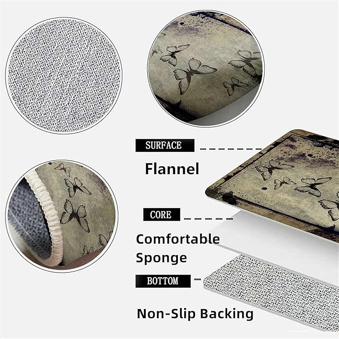 Cabin Collection Rug Vintage Southwestern Nature Landscape and Wild Animals Design Area Rugs Contemporary Geometric Stitching Carpets Bordered by Wooden Barn for Dining Room Laundry Bedsides, 2x5ft