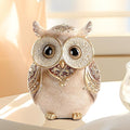 Owl Statue for Home Decoration for Shelf Bookshelf OfficeTable Indoor Decor Accents Adorable Big Eye Owl Statues and Sculptures Animal Owls Gift for Bird Lover Cute Figurine