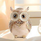 Owl Statue for Home Decoration for Shelf Bookshelf OfficeTable Indoor Decor Accents Adorable Big Eye Owl Statues and Sculptures Animal Owls Gift for Bird Lover Cute Figurine