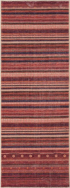 Keen Home Design 2x7 Rug - Machine Washable Runner Rug with Non-Slip Backing, Ideal for Hallway, Entryway, Kitchen, Laundry Room - Vintage, Easy Clean, Durable, Low Pile Rug - (2'6" x 7')