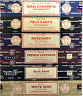 Nag Champa Incense Stick Pack - Assorted Fragrances - Hand Rolled & Non-Toxic - Perfect for Meditation and Relaxation - Home Fragrance Gift Pack - 15g, Set of 6 Aromas