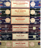 Nag Champa Incense Stick Pack - Assorted Fragrances - Hand Rolled & Non-Toxic - Perfect for Meditation and Relaxation - Home Fragrance Gift Pack - 15g, Set of 6 Aromas