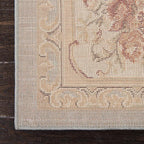 Rugs.com Chateau Collection Rug – 4 Ft Square Light Blue Medium Rug Perfect for Living Rooms, Kitchens, Entryways