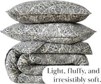 Southshore Fine Living, Inc. Ashanti Collection Oversized Quilt Queen Bedding Set Lightweight, Soft Coverlet Bedspread 3-Piece with Two Matching Shams (98 in Wide x 98 in Long), Full/Queen, Grey