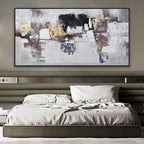 Wall Art Wall Decor Bedroom Pictures Artwork Abstract Wall Art Black And Gold Artwork Large Size Modern Painting Wall Decoration Pictures For Living Room Home Kitchen Office 30x60 Inch