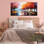 Large Canvas Wall Art for Living Room Bedroom Home Office Road Trees Landscape Picture Framed Canvas Prints Modern Artwork Ready to Hang Size 30x60
