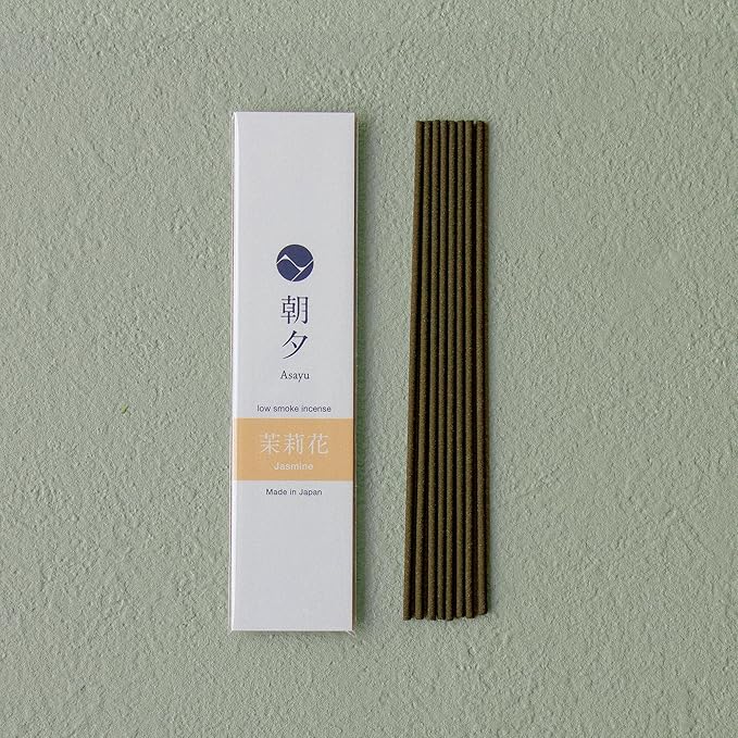 Asayu Japan Incense Gift Set - Floral Scent Collection - 1 Incense Holder, 20g Incense Sticks, 5 Floral Scents - 100% Made in Japan - for Yoga, Zen Meditation & Relaxation