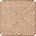 House, Home and More Skid-Resistant Carpet Indoor Area Rug Floor Mat - Praline Brown - 4 Ft X 4 Ft - Non Slip Rubber Backing, Stain Resistant, Dog Friendly, Living Room Bedroom Kitchen Entryway