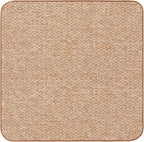 House, Home and More Skid-Resistant Carpet Indoor Area Rug Floor Mat - Praline Brown - 4 Ft X 4 Ft - Non Slip Rubber Backing, Stain Resistant, Dog Friendly, Living Room Bedroom Kitchen Entryway