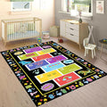 Educational Play Rug 4x6ft - ABC & 123 Learning Mat for Toddlers with Animal Designs - Non-Slip Washable Rug for Playroom, Preschool, Daycare Classroom