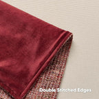FUTEI Burgundy Decorative Throw Pillow Covers 20x20 Inch Set of 2,Soft Chenille Tweed Textured Cushion Case,Modern Home Decor for Couch Bed Living Room