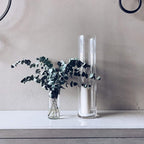 WGV Cylinder Vase, Diameter 5", Height 20", Clear Glass Floral Planter Container, Tall Centerpiece Arrangement for Wedding Party Event Home Office Decor, 1 Piece