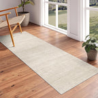 Art&Tuft Non-Slip Runner Rug - 3x6 Runner Rug Washable Low-Pile Rugs Runners, Soft Distressed Carpet Runner for Bedroom Bathroom Kitchen Laundry Living Room, Beige