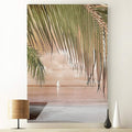 Renditions Gallery Canvas Nature Wall Art Home Paintings & Prints Perfect Palm Tree Curtain Modern Glam Wall Hanging Decorations Artwork for Bedroom Dining Office Kitchen - 12"x18" LT06
