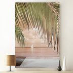 Renditions Gallery Canvas Nature Wall Art Home Paintings & Prints Perfect Palm Tree Curtain Modern Glam Wall Hanging Decorations Artwork for Bedroom Dining Office Kitchen - 18"x27" LT06