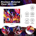 NYZE Astronaut Space Tapestry for Bedroom, BlackLight Tapestry Room Decor Wall Tapestries, Cool Galaxy Planet Wall Hanging, Wall Hanging for Men Guys Gamer Room Dorm Living Room 59in×51in
