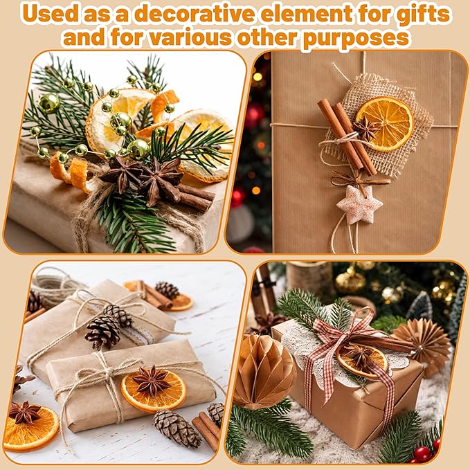 80 Pcs Simmering Potpourri, 8.5 oz Stovetop Simmer Pot Kit - Dried Orange Slices, Cinnamon, Star Anise, Christmas Deco, House Warming, Gift Basket, DIY, Thanksgiving