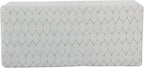 HomePop Textured Large Decorative Storage Bench, Gray and Brown, 36 x 16 x 18 inches