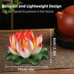Lotus Incense Burner - Incense Burner Holder for Home Incense Holder Decor Incense Holder for Sticks Yoga, SPA (Z2-Red Yellow)