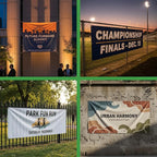 Custom Large Banner by BCB Print | Personalized Polyester Wall Hanging Banner for Outdoor Use | Add Your Image, Text, or Logo for Business, Birthdays, Graduations & Events | Made in USA | HD Print.