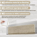 PURE ERA Bullnose Carpet Stair Treads Set Tape Free Non-Slip Indoor Stair Protectors Pet Friendly Rugs Covers Soft Skid Resistant Washable Reusable 9.5" x 30"(7 Pieces,Cream Gray)
