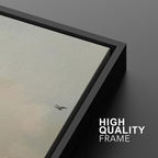 MUDECOR Framed Wall Art Print Set Minimalist Serene Sky with Birds Illustrations Modern Art Boho Decorative Colorful Chic for Living Room, Bedroom, Office - 16"x24"x3 Black