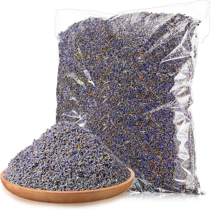 Treela 7 Pound Dried Lavender Bulk Dry Lavender Buds Fragrant Flower Petals for DIY Wedding Gift Crafts Home Fragrance Sachets