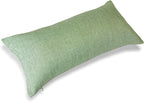 Aiking Home Woven Fine Faux Linen Throw Pillow Cover, Size 14"x26", Moss