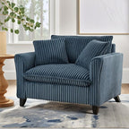 ERYE Living Room Accent Chair, Modern Corduroy Upholstered Chair Wider Seat Cushion Leisure Armchair W/2 Pillows and Removable Cover for Home Apartment,Bedroom,Office