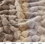 Bedsure GentleSoft Light Brown Throw Blanket for Couch - Super Soft Cozy Blankets Gifts for Women Men Girls, Cute Small Fleece Throws for Bedroom Home Decor, 50x70 Inches