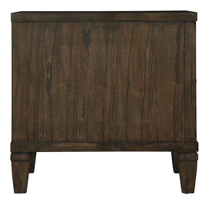 Hekman Furniture Chairside Chest Linwood Finish, Rectangular Shape Sturdy Wooden Material Modern Bedroom Furniture, 3 Storage Drawers Multiple Storage Units Idle Side Table for Home & Office