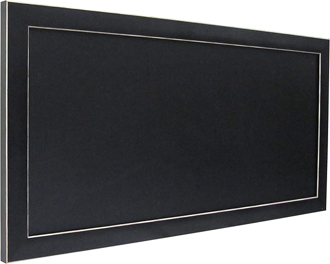 DesignOvation Wyeth Framed Magnetic Chalkboard, Black