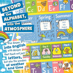 KC Cubs 8x10 ABC Alphabet, Seasons, Months & Days Rug – Educational Play Mat Carpet for Kids, Toddlers, Nursery, Classroom, Playroom, Baby Daycare