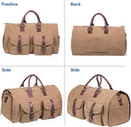 seyfocnia Convertible Travel Garment Bag,Carry on Garment Duffel Bag for Men Women - 2 in 1 Hanging Suitcase Suit Business Travel Bag