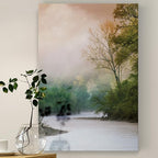 Renditions Gallery Nature Canvas Wall Art Home Paintings Artwork Serene Forest Lake Romantic Modern Wall Hanging Decorations Prints for Bedroom Living Room Office Kitchen - 24"x36" LT06