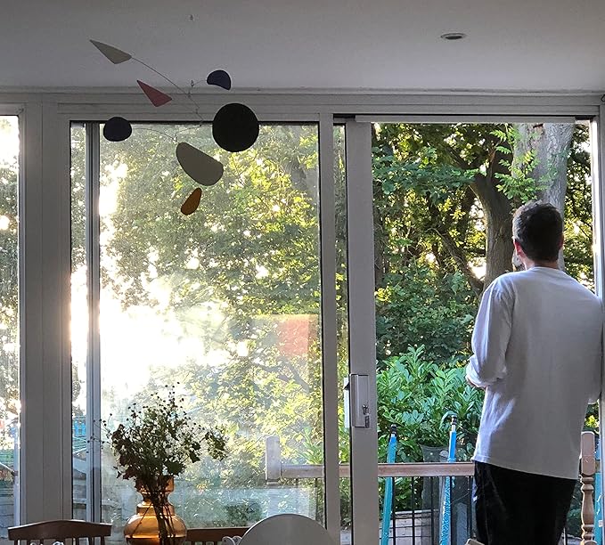 Blue Moon Rising - Hanging Art Mobile | Midcentury Modern Hanging Mobile | Handmade in Portland, OR, by Mark Leary