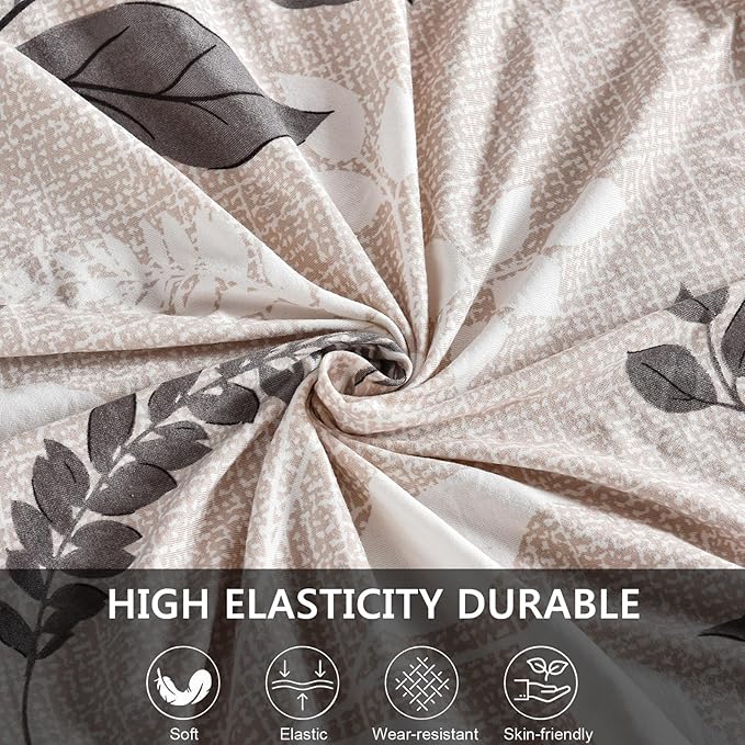 KRFOONN 2 Piece Chair Covers Printed Sofa Covers Couch Covers Washable Armchair Sofa Couch Slipcover Furniture Protector with Elastic Bottom for Living Room (Armchair, 23), Small
