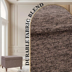 Spatial Order Home Decor | Dinah Collection Modern Storage Ottoman | Ottoman with Storage for Living Room & Bedroom (Chocalate Brown)
