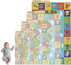Upgrade Ultra Non Slip Kids ABC Rug for Kids Playroom, 5x8 Washable Alphabet Educational Learning Play Mat for Toddlers Baby Boys Girls, Colorful Farm Carpet for Nursery, Classroom & Bedroom, 60"x96"