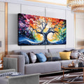Large Canvas Wall Art Colorful Tree Picture Modern Living Room Bedroom Home Office Wall Decor Framed Canvas Prints Ready to Hang Size 30x60