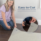 Veken Runner Rug Pad Gripper for Hardwood Floors, Non Slip 2x5 Ft Rug Pads for Area Rugs, Thick Rug Grippers for Tile Floors, Under Carpet Anti Skid Mat, Keep Your Rugs Safe and in Place