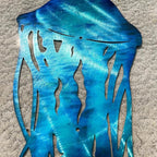 LiveInUrban Coastal Wall Art Jellyfish Metal Wall Sculptures, Ocean Beach Themed Metal Hanging Home Decoration 3PCS 15.5"x11.8"