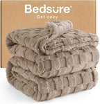 Bedsure GentleSoft Full Size Blankets for Bed Light Brown - Super Soft Cozy Fleece Blanket for Women Men Girls, Large Fuzzy Throws for Bedroom Decor, 84x90 Inches