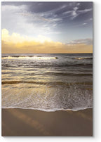Renditions Gallery Canvas Wall Art Nature Modern Paintings Decorations Glam Evening Waves Romantic Scenic Wall Hanging Artwork Prints for Bedroom Living Room Office Kitchen - 32"x48" LT06